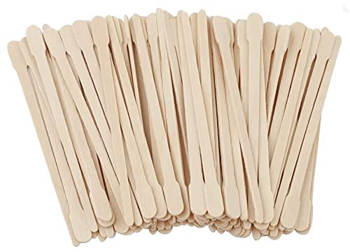 Wax Sticks,200 pezzi Rimozione dei Capelli Sopracciglio Bastoncini Cera Applicatore di Naturale Spatola Cera Depilazione Depilazione CorpoEyebrow Spatole 8.8cm