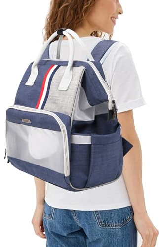 PETCUTE Hunderucksack mit Netzfenster,Atmungsaktiv Haustier Rucksack für Hund und Katzen,Faltbar Katze Rucksack mit Herausnehmbarer Matte,Ideal Zum Wandern,Airline Genehmigt