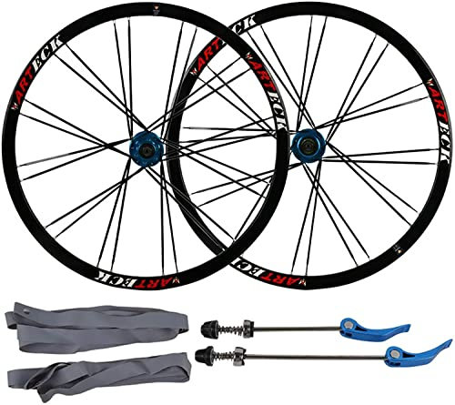 Laufradsatz Mountainbike-Laufradsatz 26 Zoll, Aluminiumlegierungsfelge V-Bremse Scheibenbremse Schnellspanner 24 Loch 7/8/9/10 Geschwindigkeit Radfahren Fahrradräder Straßenrad