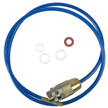 HUAREW Appareil de nettoyage de conduites d'eau haute pression Nettoyeur de conduites haute pression puissant pour tuyaux M22 M24 et 1/2 pouces avec joints et longueur de 2 mètres