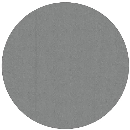 Kavolet Pool Bodentuch, Pool Bodenmatte Bodenplane Poolunterlage Bodenschutz Unterlegmatte Poolmatte Bodenschutzplane Swimmingpool Hellgrau Ø306 cm Polyester Geotextil