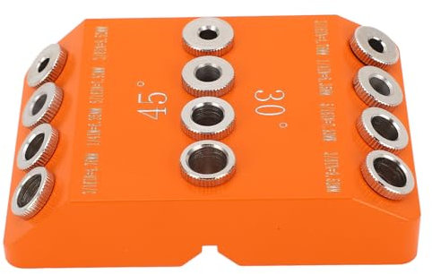 Baxnore Angled Drill Guide Jig, Aluminum Alloy Multi Angle Drill Guide, Drill Angle Guide, Angled Drill Jig, Railing Angle Drill Guide for Railing Decking