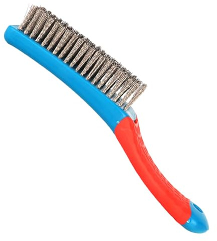 Kleine Drahtbürste, Edelstahldrahtbürste, Metalldrahtbürste, Bürste mit harten Borsten, Rostentferner, Stahlbürste für Rost, Farbe, Edelstahl, Ziegel, Schmutz, Stein,