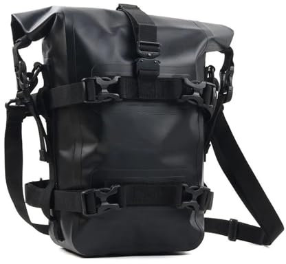 VAHAKKRMVM Motorrad Satteltaschen Für Africa Twin CRF1100L CRF1000L Für Adventure ADV 6-8L Rahmen-Sturzbügeltasche wasserdichte Reitgepäcktasche Werkzeugaufbewahrungstaschen(Schwarz)