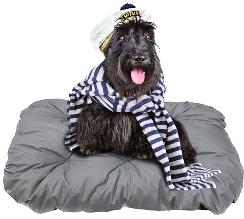 EDANTI Hundematte Hundebett Hundekissen Hundematratze Warmes Matten Für Kleine Mittelgroße & Große Hunde Dog Bed Hundekorb (Grau, 70x50 cm)