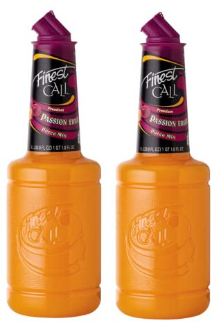 Finest Call® | Frutto della Passione Mixer Cocktails | Preparato Miscelazione Bar | Purea Frutto della Passione - 2 Bottiglie