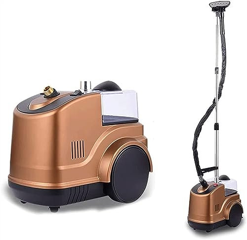 WQZzjm Vaporizador de Ropa Vertical de 2000 W, Plancha de Vapor Profesional para Uso Comercial y doméstico, 45 Segundos, eliminación rápida de Arrugas (Blanco) (Dorado)