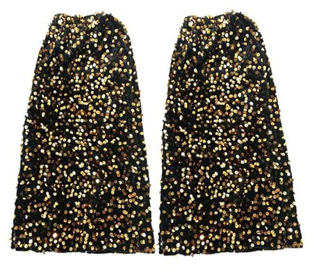 Wdbild Beinlinge, Damen Fahion Pailletten Beinwärmer Leder Fußabdeckungen Punk Kniestrümpfe Bein Socken Tanzen Party Bein Ärmel Gamaschen Geschenke