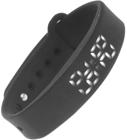 JOINPAYA Pulsera Inteligente Multifunción Podómetro Termómetro Monitor De Sueño Alarma Vibración Negro