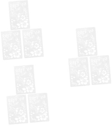 Gadpiparty 3 Sätze Teiliges Diy Schablonen Für Hummingbird Blumenmuster Zeichenvorlagen Für Wiederverwendbare Malvorlagen Hochwertigem Für Scrapbooking Und Kreativprojekte 3 Stück * 3