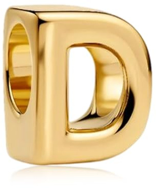 YUMINN Gold Buchstabe D Charms für Armbänder 925 Sterling Silber Schmuck Geschenke für Damen