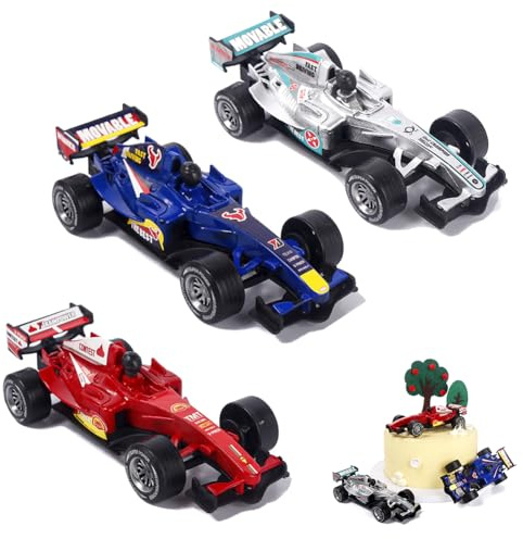 Set of 3 Pcs Racing Toys, Kids Play Vehicles Cars Model,Pull BackRacing Vehicles Set Diecast Alloy Cars Collectible Toys Accessories Kids Gifts for Girls and Boys Ages 3 and Up-L
