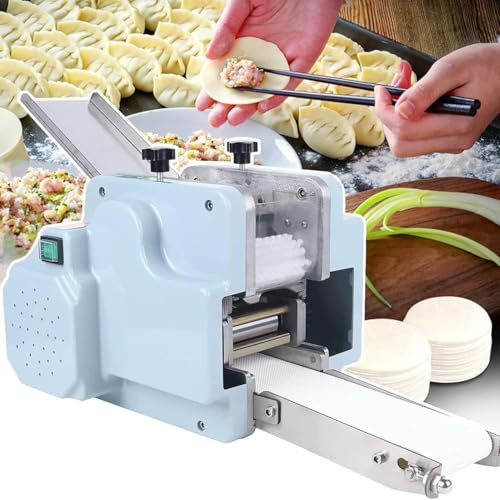 DowPie Macchina elettrica per Ravioli con Stampo da 8 cm, Macchina Automatica per Ravioli, Macchina per la Lavorazione di Ravioli da 50-60 Pezzi/min per Uso Domestico e Commerciale Round