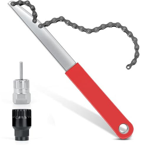 Romon 3-in-1 Llave de Cadena para Bicicleta, Remover de Biela, Látigo de Cadena Extractor, Desmontar los Piñones del Cassette​de Bicicleta, Herramienta Extracción de Cassette, para Cadenas de 8, 9, 10