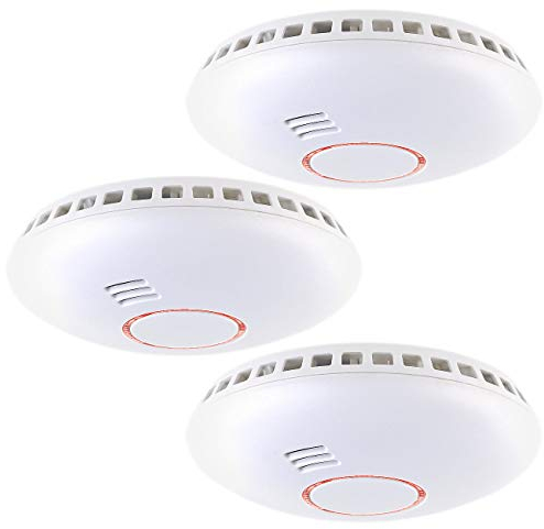 VisorTech Funk Rauchmelder: Vernetzbarer Funk-Hitze- und Rauchwarnmelder RWM-460.f, 85 dB, 3er-Set (Funkrauchwarnmelder, Rauchmelder & Hitzemelder, vernetzt)