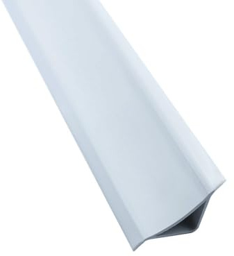 Abschlussleiste 2,5m Winkelleisten Bad Badewanne WC Gummilippe Wand PVC ALU 15mm PVC weiß
