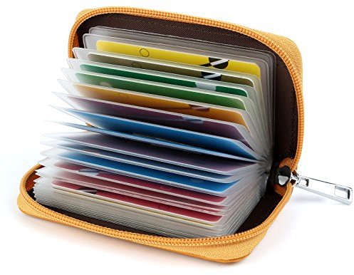 GERIINEER Porte Cartes de Crédit Femme Homme Cuir 26 Fentes