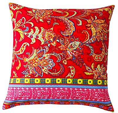 Lanqinglv 2er Set Bohemian Kissenbezug 80x80cm Boho Mandala Böhmisch | ÖKO-TEX Zertifiziert,Mikrofaser Vintage Hochwertiges Kopfkissen für Allergiker,mit Reißverschluss