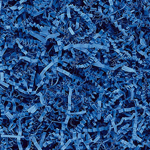 SizzlePak Geschenkfüllmaterial Umweltfreundliches Geschenkverpackungsmaterial viele Farben 125g-1kg (Blue, 500g) | Umweltfreundliches Geschenkverpackungsmaterial in vielen Farben