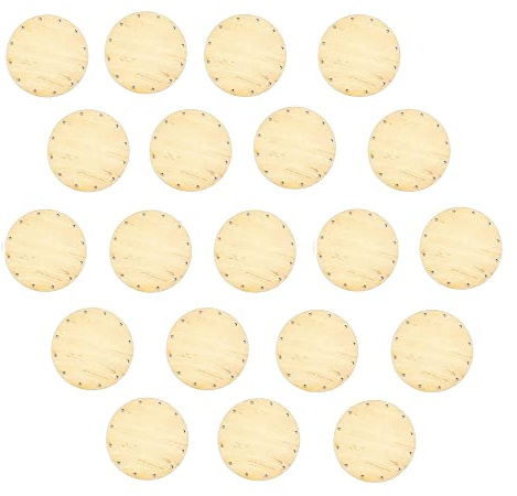 Zita's Creative 20X Korbboden rund, 11cm für 3mm Peddigrohr - Flechten, Korbflechten, Schilf Set, Peddigrohr, Flechtmaterial, Flechtset, Rattan