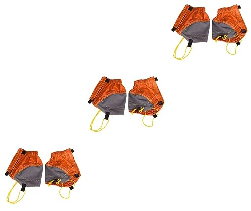 Toddmomy 3 Stück Paar Bein Gamaschen Schnee-knöchel-Gamaschen Schneegamaschen Outdoor-Gamaschen Wander-gamasche Schuhüberzüge Für Die Reise Stiefelgamaschen Kurz Fräulein Klettern Herren