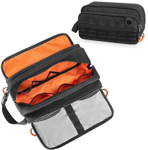 Prokva Tactical Toiletry Travel Bag for Men, Dopp Kit Shaving Organizer Bag