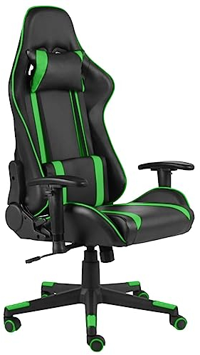 FUDUGEHMIOFWFJJ Lounge Sessel,XXL sitzsack,schaukelstuhl,Gaming-Stuhl Drehbar Grün PVCrelaxsessel,lesesessel,Sessel,stillsessel,