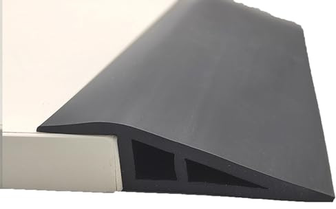BLUEZY 2M/5M Übergangsprofil Selbstklebend, PVC Leiste Selbstklebend Abdeckleisten, Teppichboden, Laminat Leisten, Übergangsstreifen Für Bodenleiste, Übergangsprofil Vinyl A,1m