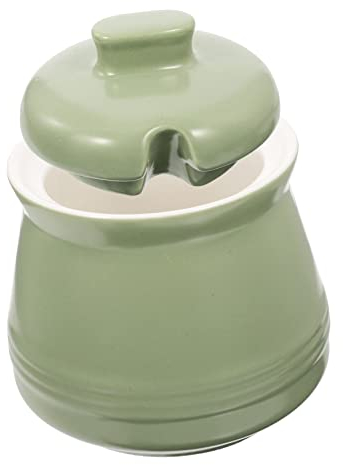 Mikinona Azucarero Para Café De Tarro De Almacenamiento De Azúcar Con Tapa y Cuchara Para Cocina Color Apple Capacidad