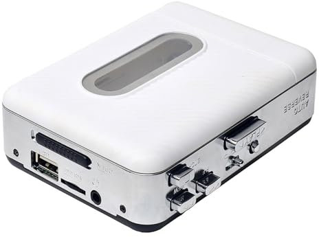 Portable Player with USB Connection to MP3 Converter Converts Old Tape to Digital Format