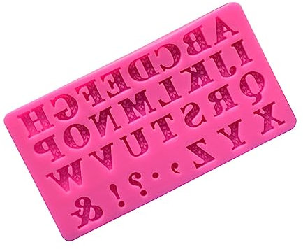 ABOOFAN Silikon-Alphabet-backform Für Buchstabenformen Zum Backen Von Kuchen Fondant Und Schokolade Umweltfreundlich Und Antihaftbeschichtet