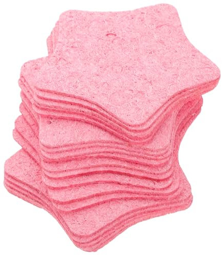 ARTSEWPLY 25er-pack Sternförmiger Gesichtsreinigungsschwamm Make-up-entfernungspads Sanfte Peeling-wattepads Für Die Tägliche Hautpflege