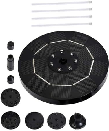 Kisangel Pumpe Für Teich 3 5 W Schwarz Dekorative Schwimmende Wasserpumpe Garten Pool