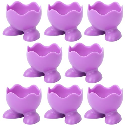 ABOOFAN Hueveras De Silicona 8 Piezas Soporte para Huevos Cocidos Utensilios De Cocina Hogar