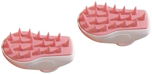 TOVINANNA 2stücke Komfortable Silikon-kopfhautmassagebürste Für Entspannendes Haarwaschen Tragbare Shampoo-bürste Für Tägliche Anwendung Für Empfindliche Kopfhaut Und Haarpflege