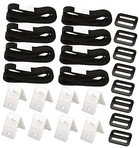 Abaodam Solar Blanket Straps Kit for Swimming Pool Cover Reel Straps Attachment Kit for Solar Cover Cord