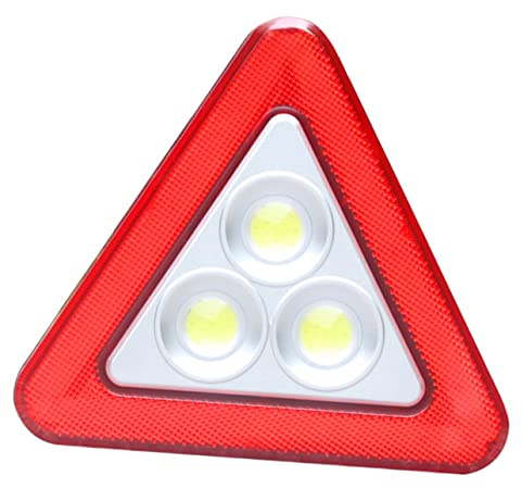 Didiseaon Señal De Advertencia De Luz Led Triángulo Reflectante Para Carretera Señal De Seguridad Para Vehículos Triángulo De Emergencia Vial Carretera o Emergencia