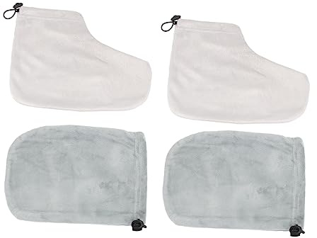 Baluue Paraffintherapie Zubehör 2 Paar Wachsbade Hand Und Fußabdeckungen Aus Wärmendem Baumwollfutter Für Spa Zuhause Schönheitssalon