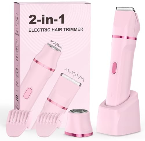 Rasierer Damen, 2-in-1 Lady Shaver für Frauen zur Nass- und Trockenanwendung, elektrischer schmerzfreier Rasierer für Beine, Körper, empfindliche Haut