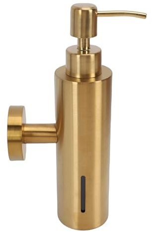 Pssopp Dispenser di Disinfettante per le Mani Montaggio a Parete Dispenser di Sapone Liquido per Montaggio a Parete, Materiale in Acciaio Inossidabile Resistente Alla Corrosione di Sapone Moderno