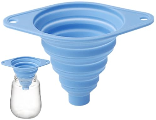Silicone Imbuto da Cucina - Pieghevole, Bocca Larga, Materiale Sicuro per Uso Alimentare, Pratico e Resistente | per Inscatolamento, Cottura Quotidiana, Olio, Farina, Liquidi, Polveri, Acqua
