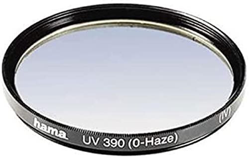 Hama Filtro UV y protección de 8 Capas, para Objetivos de cámara de Fotos de 43 mm, HTMC 390 Negro