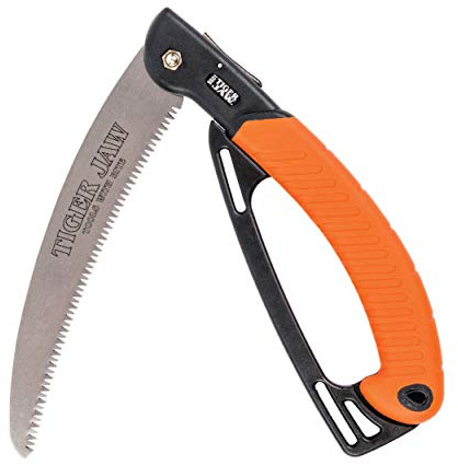 Professional Folding Safety Saw SS01 With Handle Guard Protects Hands From Curved Thicker 9.25 in/235 mm Triple tooth Blade Dual Directional Cutting with Safety Lock Blade Button