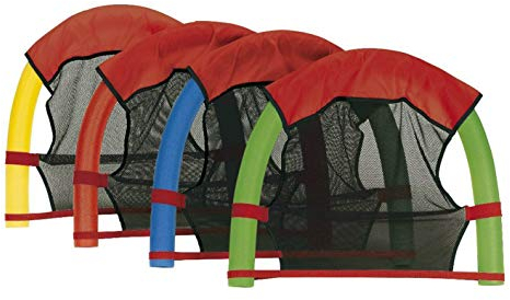 EXPLORER Poolnudel Schwimmnudel 160x7 cm aus PU-Schaum (1 Schwimmsitz + 1 Nudel, Grün)
