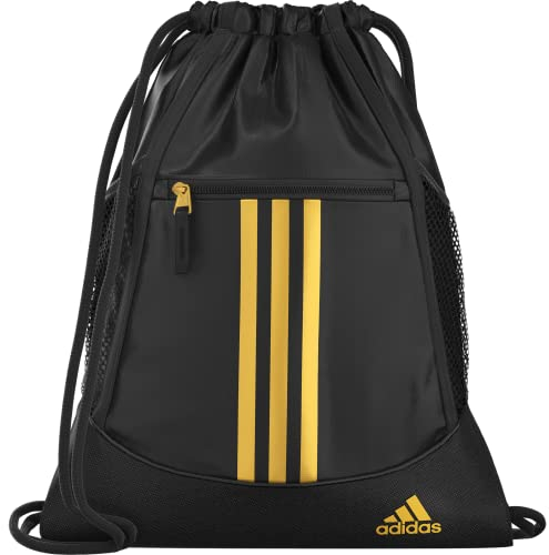 adidas Alliance 2 Sackpack, Schwarz/Gold Metallic, Einheitsgröße, Alliance 2 Sackpack