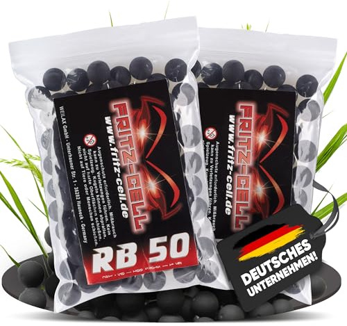 Fritz-Cell Rubberballs Kaliber .50 Gummigeschosse Schwarz – 200 Stück