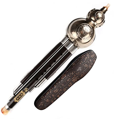 Mobkid Ebenholz Cucurbit Musikinstrument B-Flat C-A Musikinstrument Geeignet Für Anfänger Und Erwachsene Exquisite Verpackungsbox (Color : Silver, Size : A-Key)