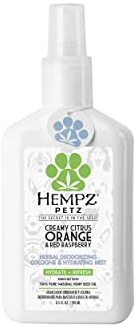 Hempz Petz Dog Cologne, Creamy Citrus Orange & Red Raspberry, 8.5 fl. oz. - Hydrating Puppy Perfume