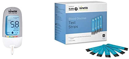 Kinetik Wellbeing Blood Glucose Monitoring System – Used by The NHS – in Association with St John Ambulance & Kinetik Wellbeing Blood Glucose Test Strips