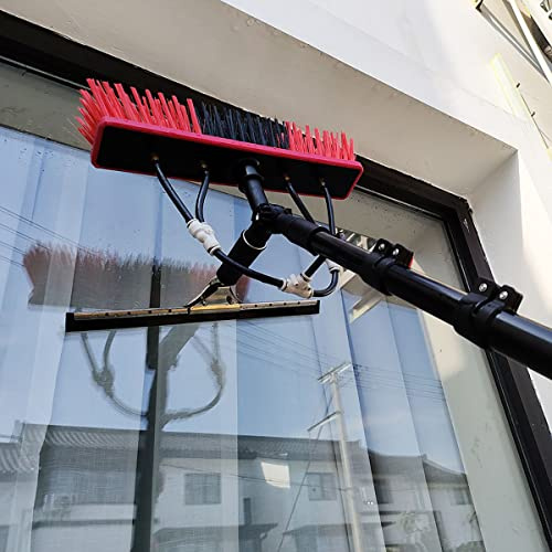 Perche Telescopique Nettoyage,3.6M-10.8M pour Nettoyage Panneaux solaires, Bâtiments De Grande Hauteur Brosse pour gouttière télescopique Extensible (10.8M/36FT)